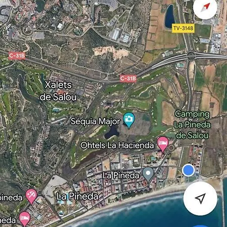 Piso Delante De La Playa La Pineda Con 2 Habitaciones Exterior photo